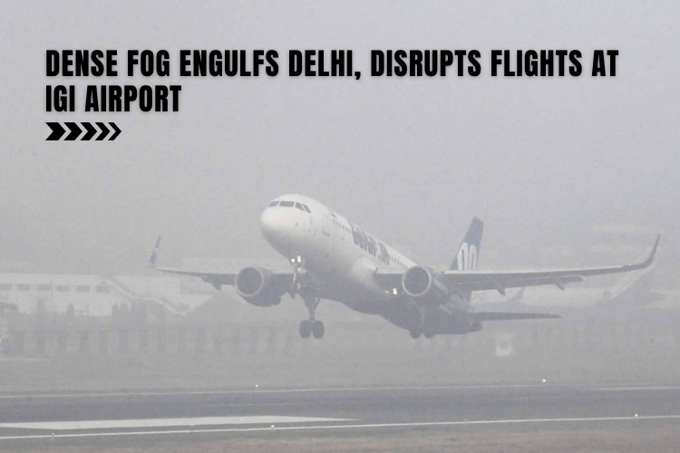 Dense Fog Engulfs Delhi, Disrupts Flights at IGI Airport