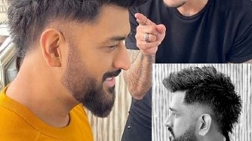 Captain cool is back with a new hairstyle and it’s the new trend
