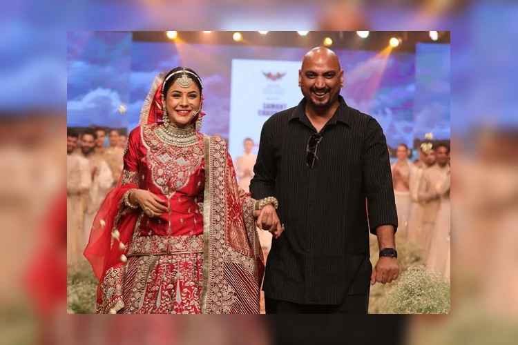 Shehnaaz Gill debuts her ramp walk in Red bridal lehenga and shy smile