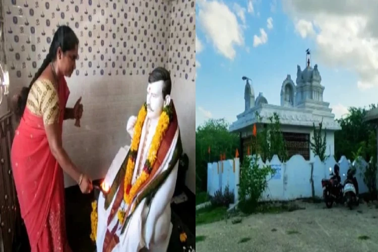 True Love: woman builds temple in memory of dead husband in Andhra Pradesh, social media viral post